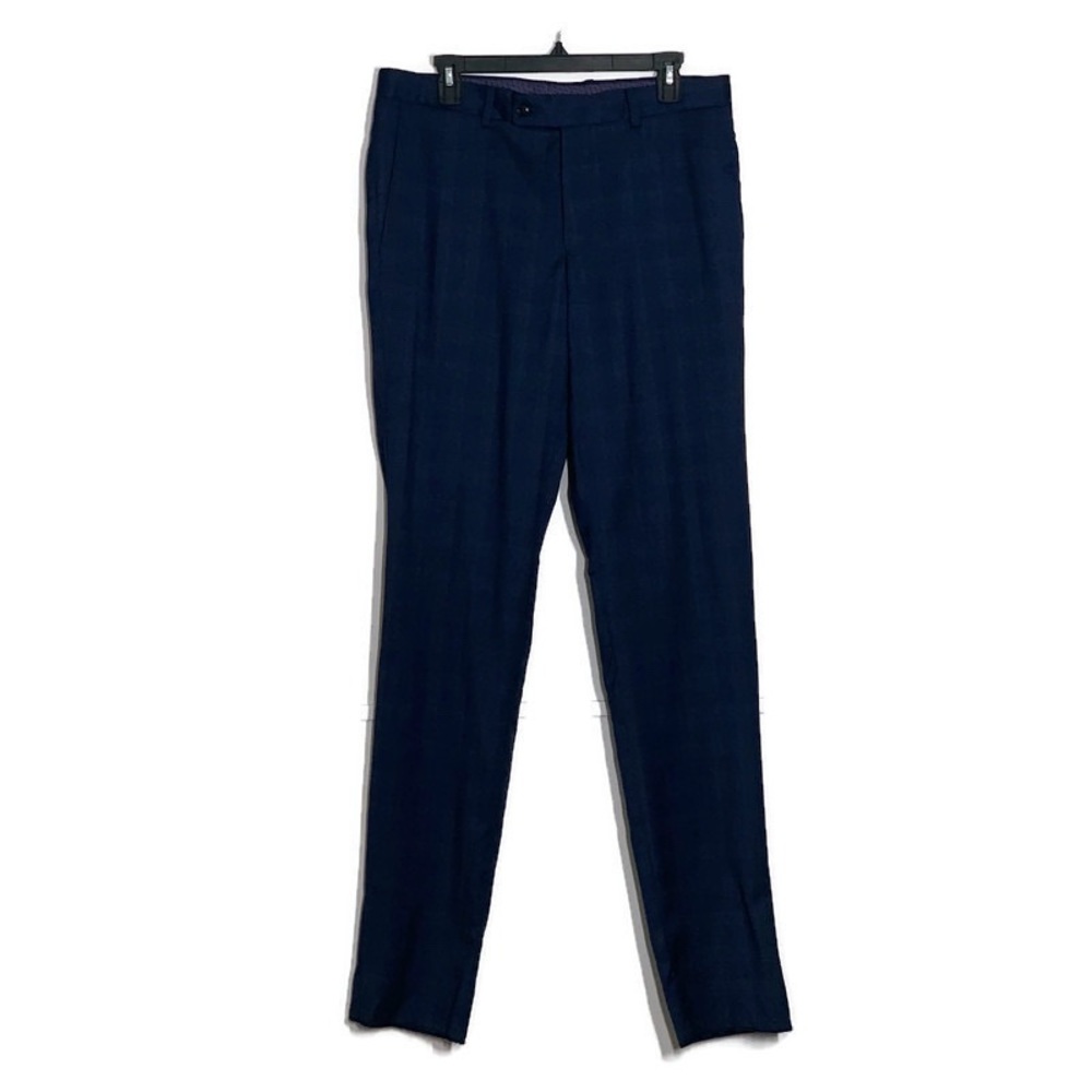 TED BAKER LONDON Jay 100% Wool Plaid  Trousers